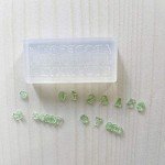 3-Piece Mini Resin Nail Art Letter & Number Mold