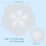 Large Flower Resin Tray & Coaster Mold Set