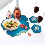 Large Flower Resin Tray & Coaster Mold Set