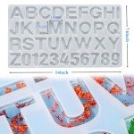 Alphabet and Number Silicone Molds for Resin Art