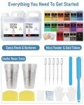 80 Oz Epoxy Resin Kit with 16 Colors & More