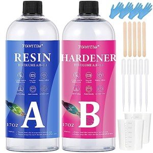 Crystal Clear Epoxy Resin Kit - 34oz