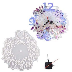 Flower Clock Silicone Mold for Resin Art