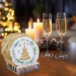 8-Piece Resin Coaster Molds Set with Holder