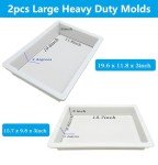 Extra Large Reusable Epoxy Resin Table Molds Set