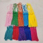 60PCS Rectangle Bookmark Silicone Molds with Tassels