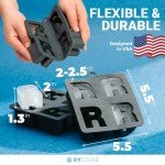 Letter R Silicone Tray for Ice, Chocolate, and Crafts