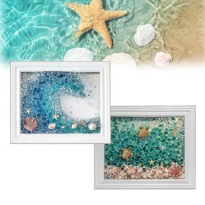 DIY Sea Glass Art Kit for Beach Decor