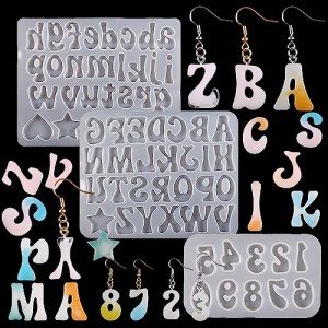 3-Piece Alphabet & Number Resin Mold Set
