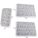 3-Piece Alphabet & Number Resin Mold Set