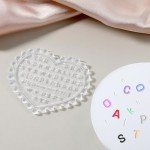 3D Letters Nail Art Mold, Mini Transparent Alphabet Nail Molds DIY Craft Carving Nail Art Silicone Epoxy Resin Molds Women Nail Accessories for Pendant Jewellery Home Decor Keychain Necklace Earrings