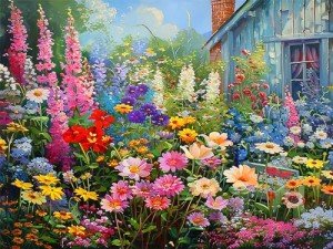Wild Flower Diamond Painting Kit for Adults 12x16