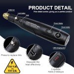 Cordless Resin Drill with 19 Accessories and Deburring Tool