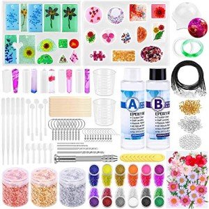 219-Piece Beginner Resin Mold and Supplies Kit