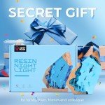 Resin Art Table Lamp - Customizable Ambient Lighting