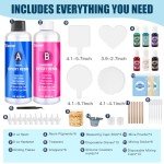 Beginner's Epoxy Resin Kit with Coaster Molds