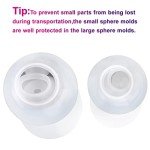 8pcs Silicone Sphere Resin Molds for Crafting