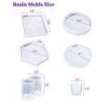 Resin Coaster Molds Kit – 16oz Beginner Set