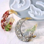 Crescent Moon Resin Molds: Wolf, Cat, Unicorn