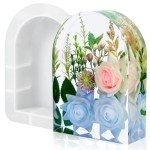 Silicone Resin Molds for Flower Bookends DIY Art