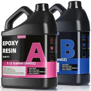 Honleek 1 Gallon Clear Epoxy Resin Kit