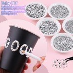 16000pcs Silver Resin Rhinestones with Glue and Tweezers