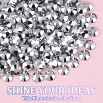 16000pcs Silver Resin Rhinestones with Glue and Tweezers