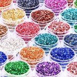 24-Pack Crushed Glass Glitter for Resin Art