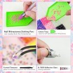 18000 Multicolor Flatback Resin Rhinestones for Crafts