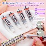 18000 Multicolor Flatback Resin Rhinestones for Crafts