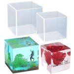 2-Piece Silicone Cube Resin Molds Set