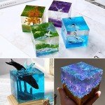 2-Piece Silicone Cube Resin Molds Set