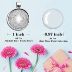 170Pcs Pendant Trays Kit for Resin Art