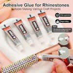 28000PCS Clear AB Flatback Resin Rhinestones Set