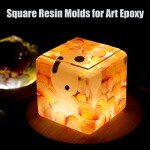 3-Pack Deep Square Silicone Resin Cube Molds