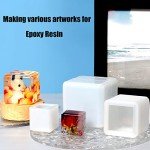3-Pack Deep Square Silicone Resin Cube Molds