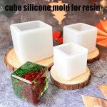 3-Pack Deep Square Silicone Resin Cube Molds