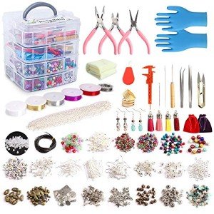 1960-Piece Resin Jewelry Making Kit for Adults