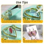 172 pcs Gold Open Bezels for Resin Jewelry