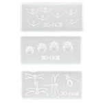 3D Bat & Dragonfly Nail Art Molds Set