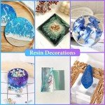 12-Piece Silicone Resin Molds Kit for Art