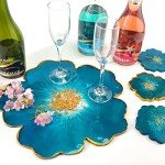 Flower Silicone Coaster Molds for Resin Art