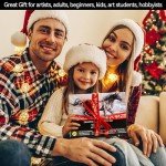 PANDAFLY 20-Pack Colored Charcoal Pencil Set