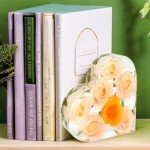 Silicone Resin Molds for Flower Bookends Art
