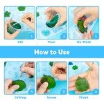 182Pcs Silicone Keychain Resin Molds Kit