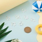 20Pcs Turtle Bezel Pendants for Resin Jewelry
