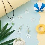 20Pcs Turtle Bezel Pendants for Resin Jewelry