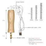 Electric Resin Jewelry Drill Set with Wooden Body