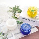 Silicone Resin Jar Mold with Lid for Crafts