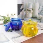 Silicone Resin Jar Mold with Lid for Crafts